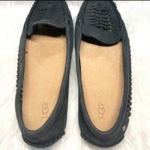 UGG Australian Leather Clary Moccasin Loafers black NWOB